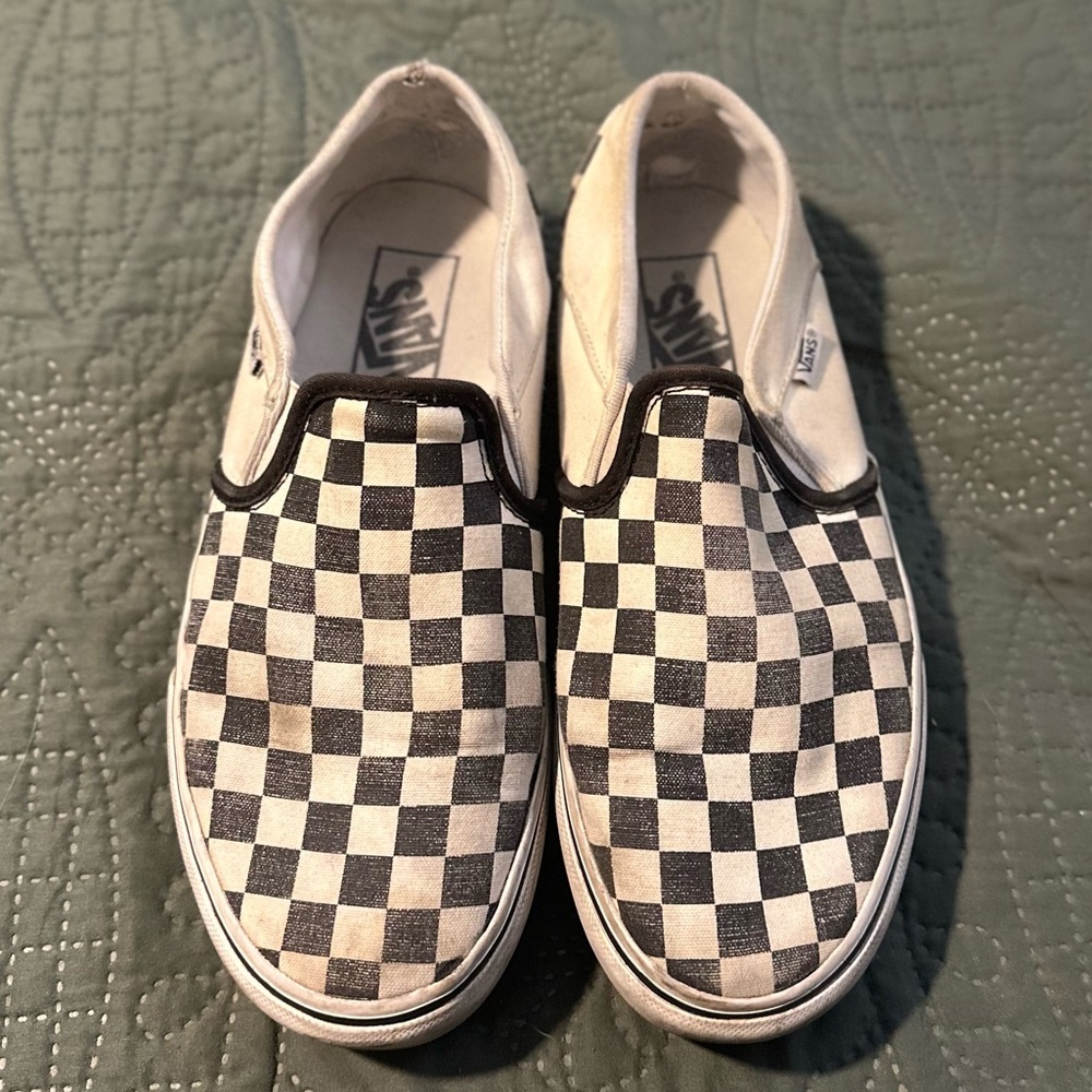 Vans Platform Checkered Slip-Ons